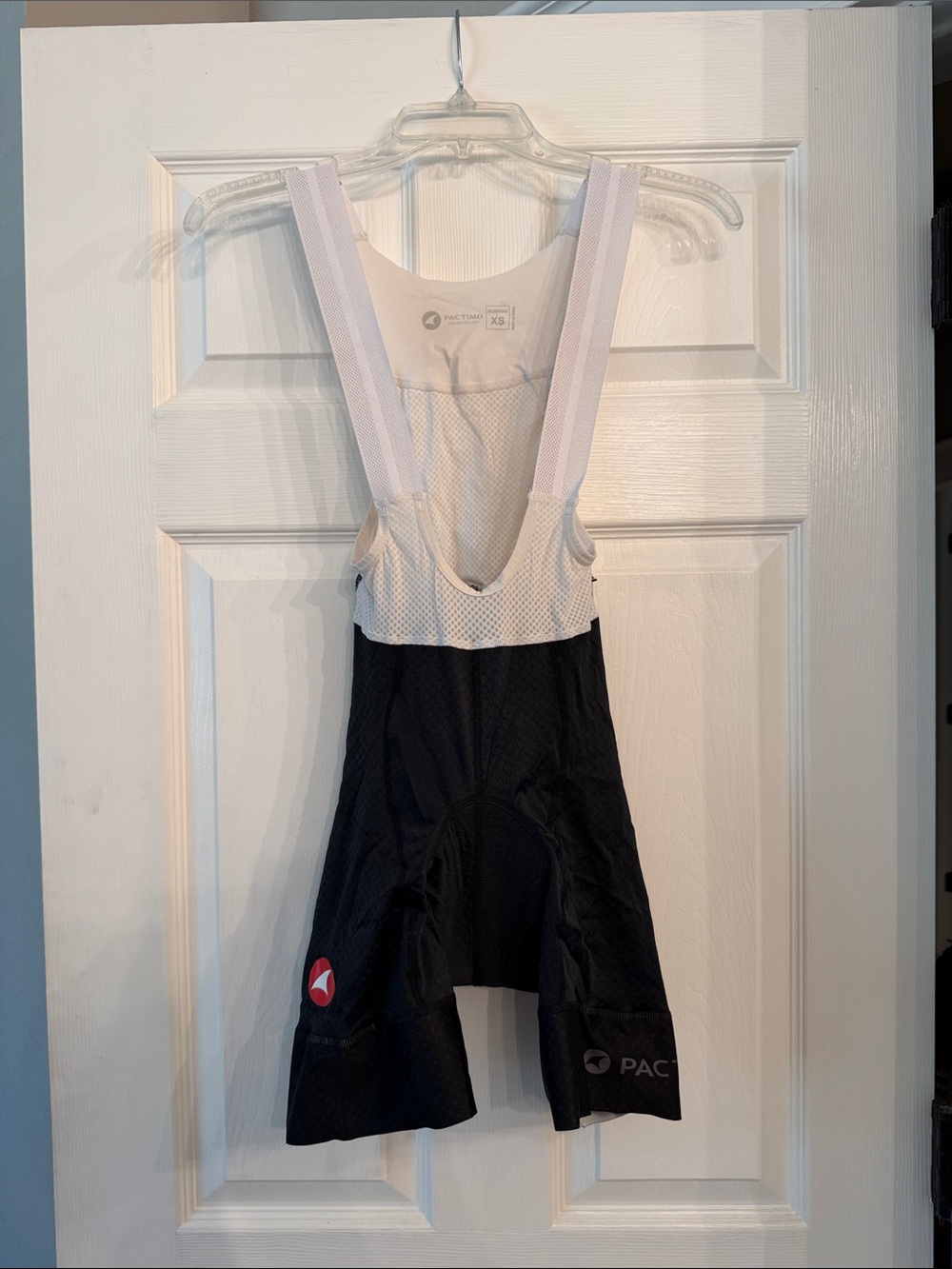 Pactimo Black Cycling Bib Shorts 6 inch inseam